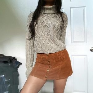 Vintage!! Crop Top Turtleneck Sweater